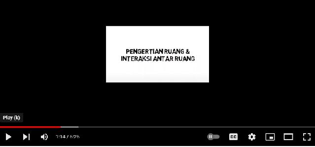 <center>Materi pembelajaran IPS kelas VII Semester ganjil " Ruang dan Interaksi antar ruang"</center> video
