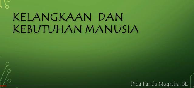 <center>Materi pembelajaran IPS kelas VII Semester genap " kelangkaan dan kebutuhan manusia" </center> video